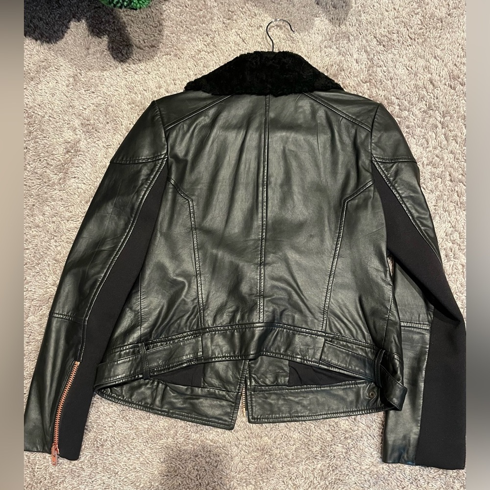 Leather Moto Jacket - Picture 4 of 5